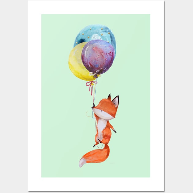 Adorable Fox 1 Wall Art by EveFarb